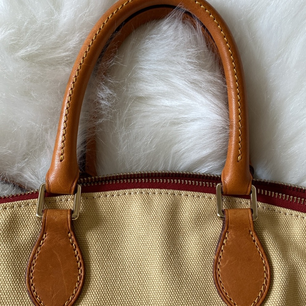 Dooney & Bourke Canvas & Leather Satchel - Picture 11 of 12